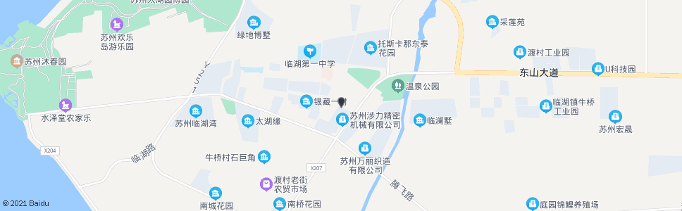 苏州银藏路东山大道西_公交站地图_苏州公交_妙搜公交查询2025