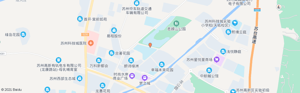 苏州高新区实验初中科技城校区_公交站地图_苏州公交_妙搜公交查询2024