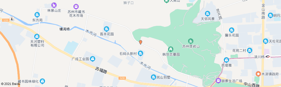 苏州穹灵路前峰村_公交站地图_苏州公交_妙搜公交查询2025