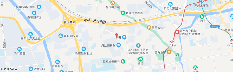 苏州虎丘路新村(一号桥)_公交站地图_苏州公交_妙搜公交查询2024