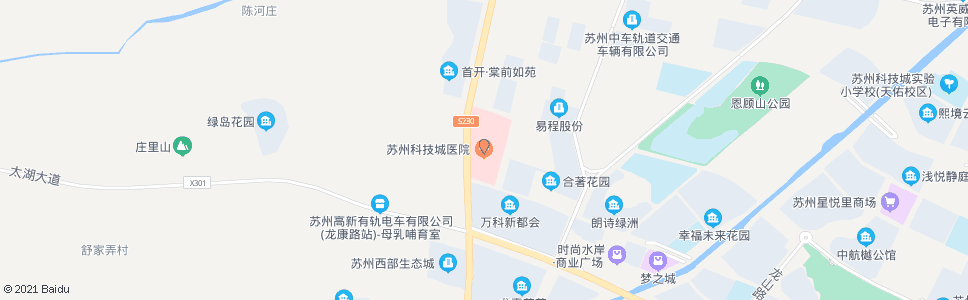 苏州科技城医院_公交站地图_苏州公交_妙搜公交查询2025