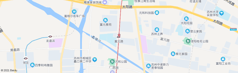 苏州采莲路富元路南_公交站地图_苏州公交_妙搜公交查询2025