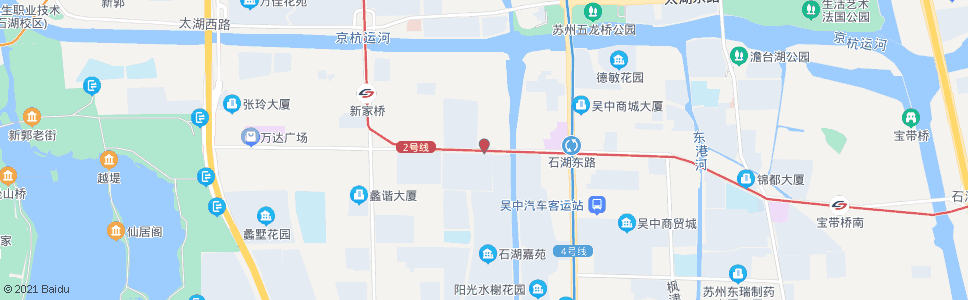 苏州石湖西路长蠡路东_公交站地图_苏州公交_妙搜公交查询2025