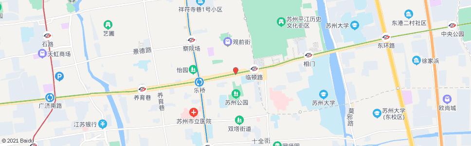 苏州市一中_公交站地图_苏州公交_妙搜公交查询2025