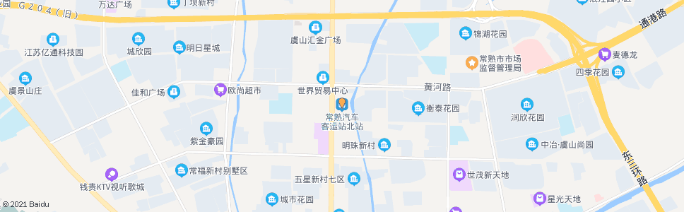 苏州常熟客运北站(海虞北路)_公交站地图_苏州公交_妙搜公交查询2025