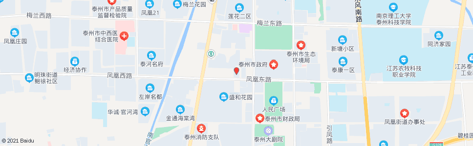 泰州建工大厦_公交站地图_泰州公交_妙搜公交查询2024