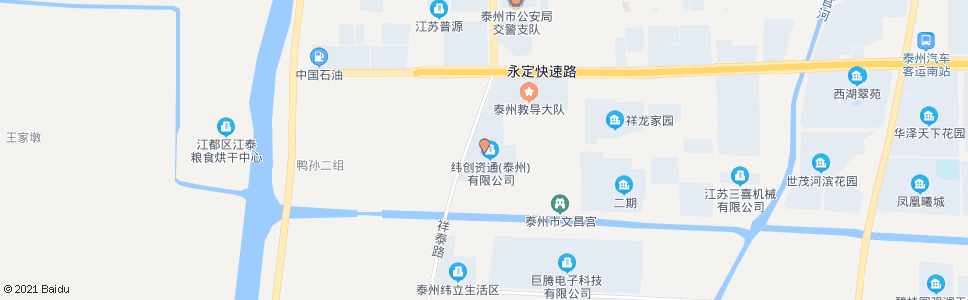 泰州纬创住宿区_公交站地图_泰州公交_妙搜公交查询2025