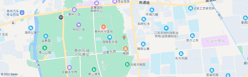 泰州春兰宾馆_公交站地图_泰州公交_妙搜公交查询2025