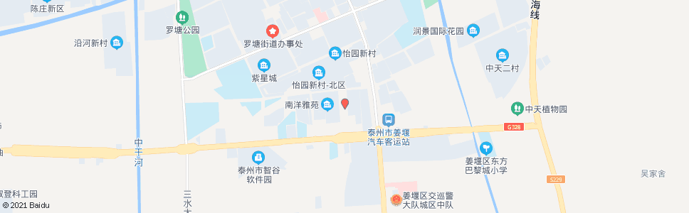 泰州殷家村_公交站地图_泰州公交_妙搜公交查询2025