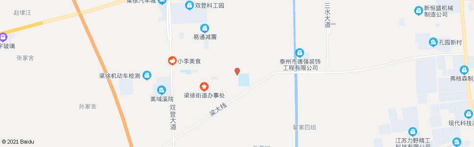 泰州梁徐小学_公交站地图_泰州公交_妙搜公交查询2024