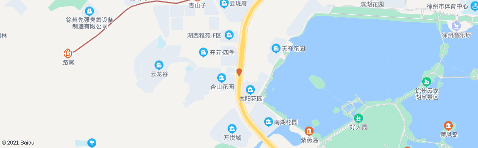 徐州杏山花园_公交站地图_徐州公交_妙搜公交查询2024