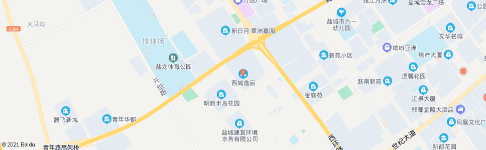 盐城翠洲嘉园南门(西城逸品)_公交站地图_盐城公交_妙搜公交查询2024