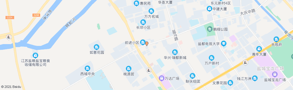 盐城前进新村_公交站地图_盐城公交_妙搜公交查询2024