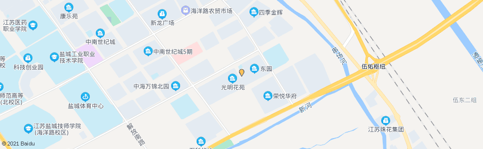 盐城铁军路学海路口_公交站地图_盐城公交_妙搜公交查询2024