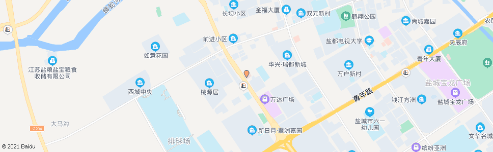 盐城市中心血站_公交站地图_盐城公交_妙搜公交查询2024