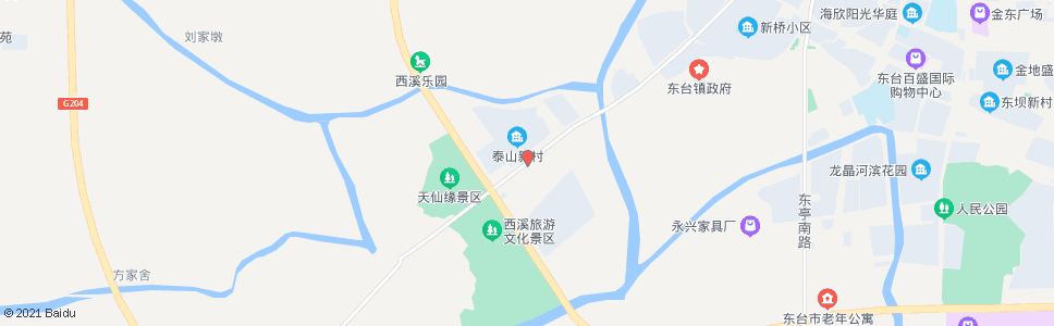 盐城泰山新村_公交站地图_盐城公交_妙搜公交查询2024