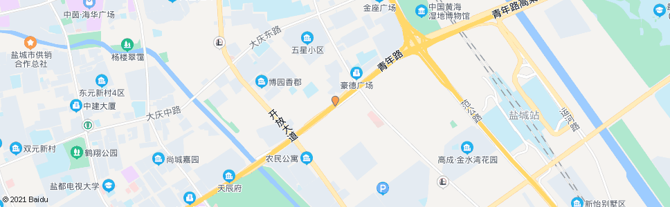 盐城青年路六合路口_公交站地图_盐城公交_妙搜公交查询2025