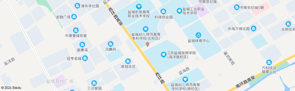 盐城海洋路西环路口_公交站地图_盐城公交_妙搜公交查询2025