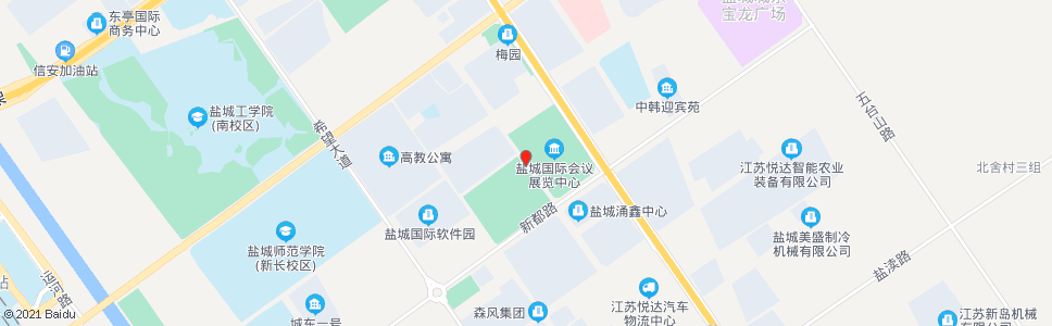 盐城市开发区管委会(东)_公交站地图_盐城公交_妙搜公交查询2025