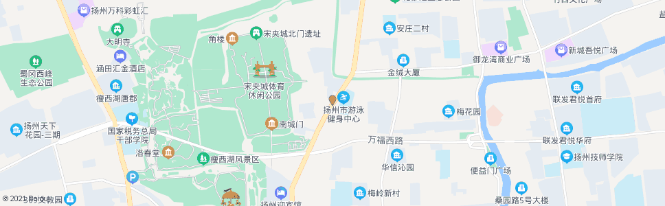 扬州友谊新村_公交站地图_扬州公交_妙搜公交查询2024