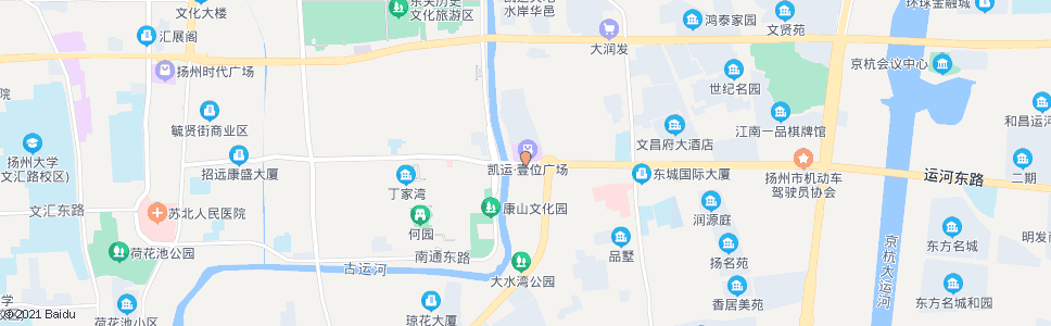 扬州跃进桥东_公交站地图_扬州公交_妙搜公交查询2025