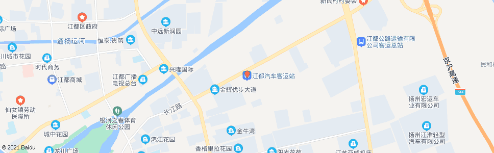 扬州江都客运总站(长江东路)_公交站地图_扬州公交_妙搜公交查询2024