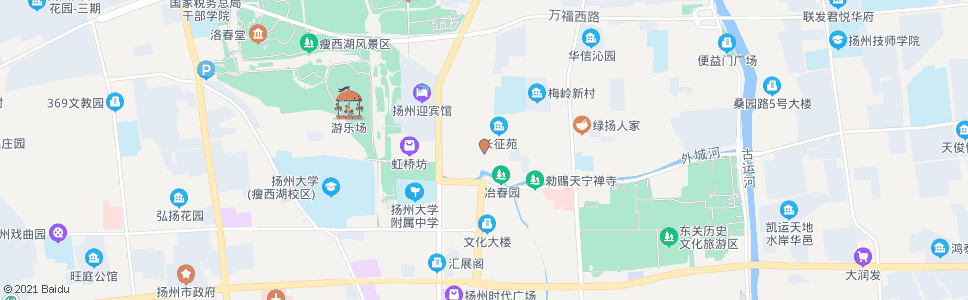 扬州友好会馆(旅游商贸学校)_公交站地图_扬州公交_妙搜公交查询2024