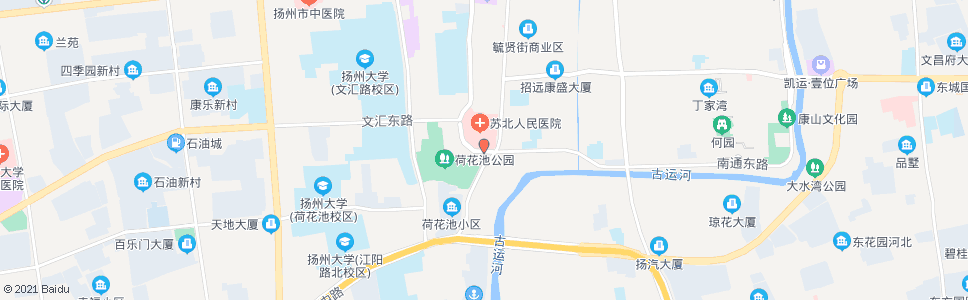 扬州苏北医院(南门)_公交站地图_扬州公交_妙搜公交查询2025