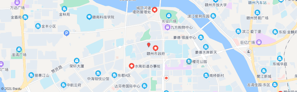 赣州黄金时代小区东门_公交站地图_赣州公交_妙搜公交查询2025