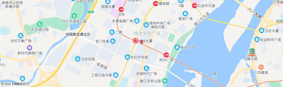 南昌世贸路红谷大道口_公交站地图_南昌公交_妙搜公交查询2024