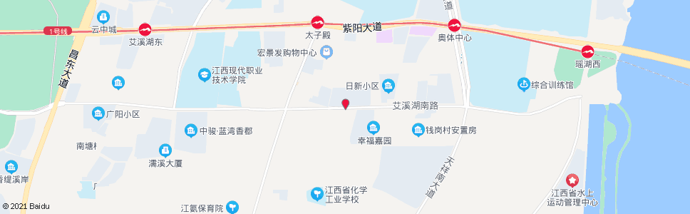 南昌艾溪湖南路_公交站地图_南昌公交_妙搜公交查询2024