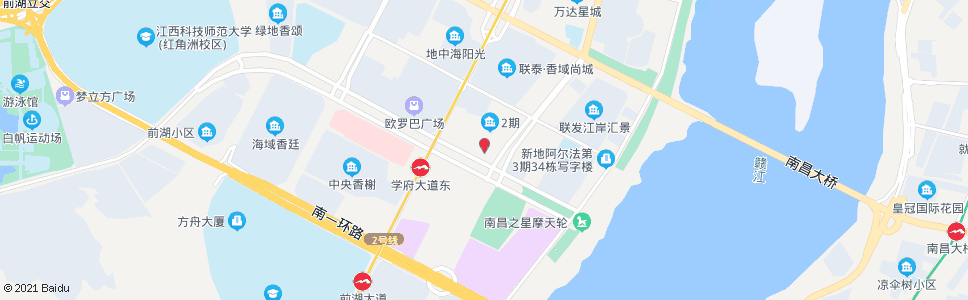 南昌岭口路(南大附中红谷滩分校)_公交站地图_南昌公交_妙搜公交查询2024