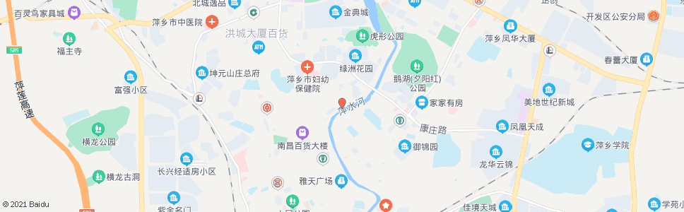 萍乡滨河西路江湾_公交站地图_萍乡公交_妙搜公交查询2025