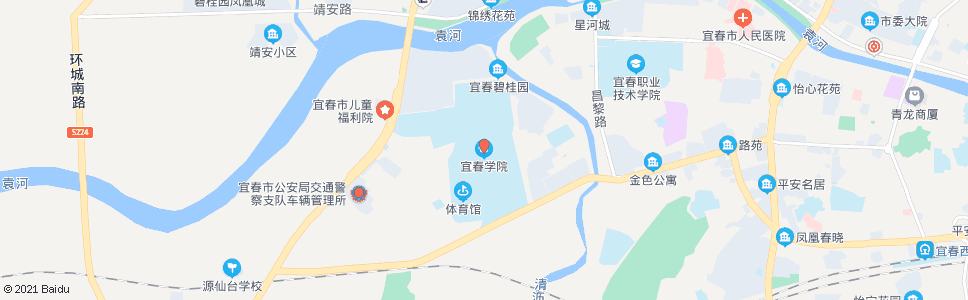 宜春学院西校区_公交站地图_宜春公交_妙搜公交查询2025