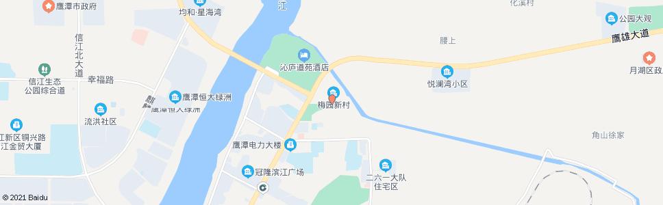 鹰潭梅树园_公交站地图_鹰潭公交_妙搜公交查询2025