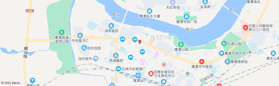 鹰潭市农业银行_公交站地图_鹰潭公交_妙搜公交查询2025