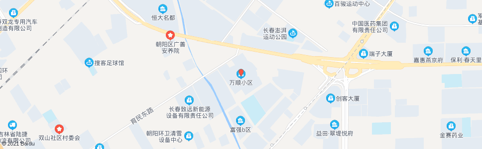 长春万顺小区(超越大街)_公交站地图_长春公交_妙搜公交查询2025