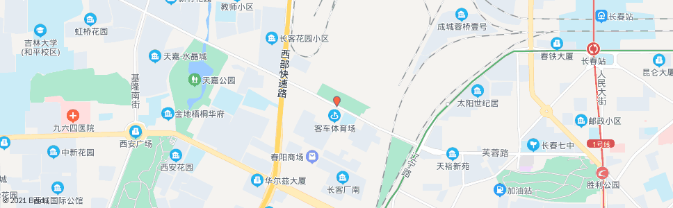 长春客车厂南门_公交站地图_长春公交_妙搜公交查询2025