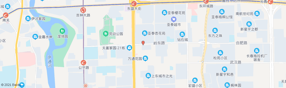 长春亚泰杏花苑_公交站地图_长春公交_妙搜公交查询2024