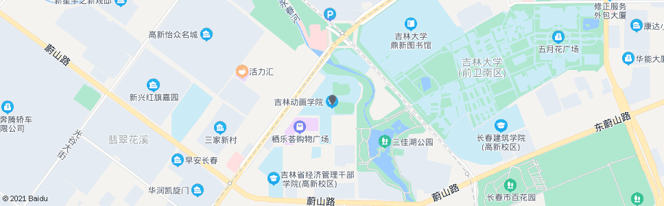 长春动画学院(飞跃路)_公交站地图_长春公交_妙搜公交查询2025