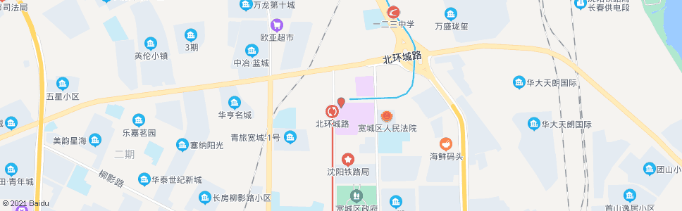 长春北环城路_公交站地图_长春公交_妙搜公交查询2025