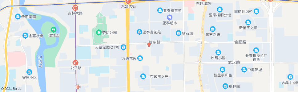 长春岭东路(万通市场)_公交站地图_长春公交_妙搜公交查询2024