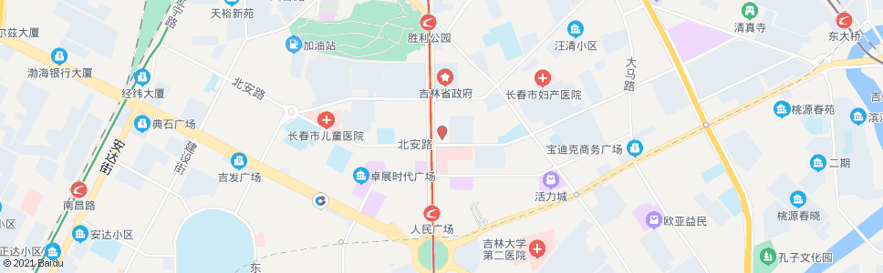 长春北安路_公交站地图_长春公交_妙搜公交查询2024