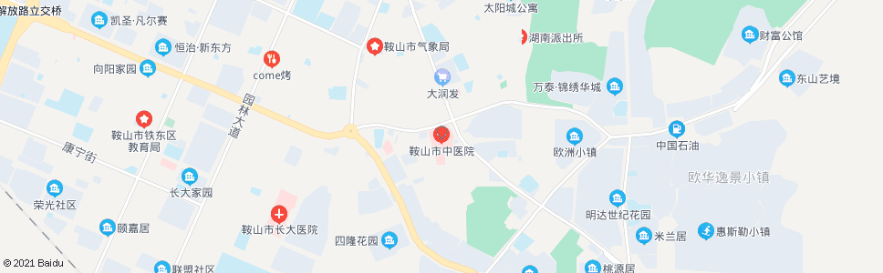 鞍山中医院_公交站地图_鞍山公交_妙搜公交查询2025