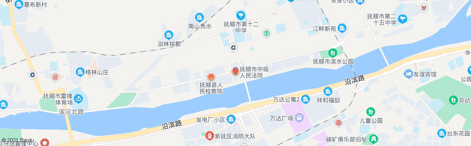 抚顺市中级法院_公交站地图_抚顺公交_妙搜公交查询2025