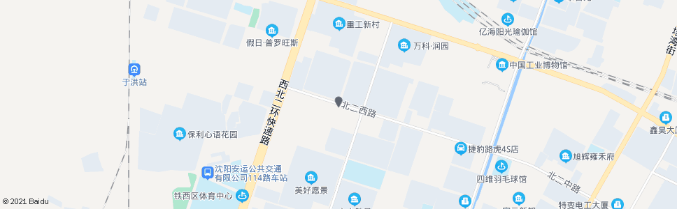 沈阳北启工街北二西路_公交站地图_沈阳公交_妙搜公交查询2024