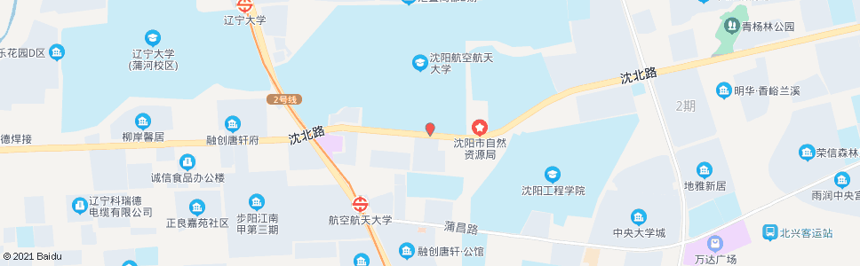 沈阳沈阳航空航天大学南门_公交站地图_沈阳公交_妙搜公交查询2024