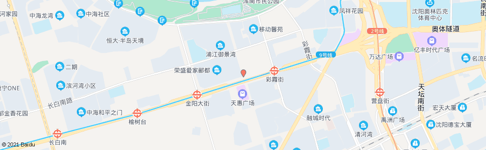 沈阳绮霞街浑南西路_公交站地图_沈阳公交_妙搜公交查询2024