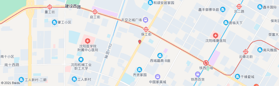 沈阳保工街南六路_公交站地图_沈阳公交_妙搜公交查询2024