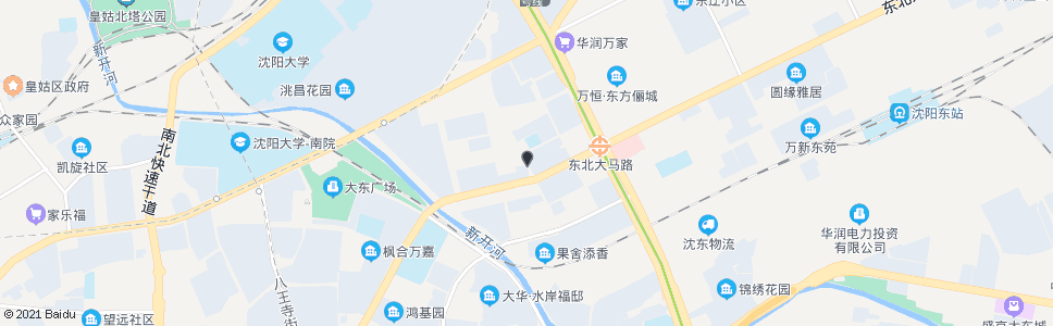 沈阳辽沈二街东北大马路_公交站地图_沈阳公交_妙搜公交查询2025